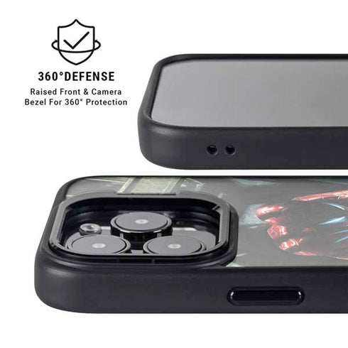 Marvel Spiderman New Suit Spiderman iPhone 15 Pro Kickstand Case